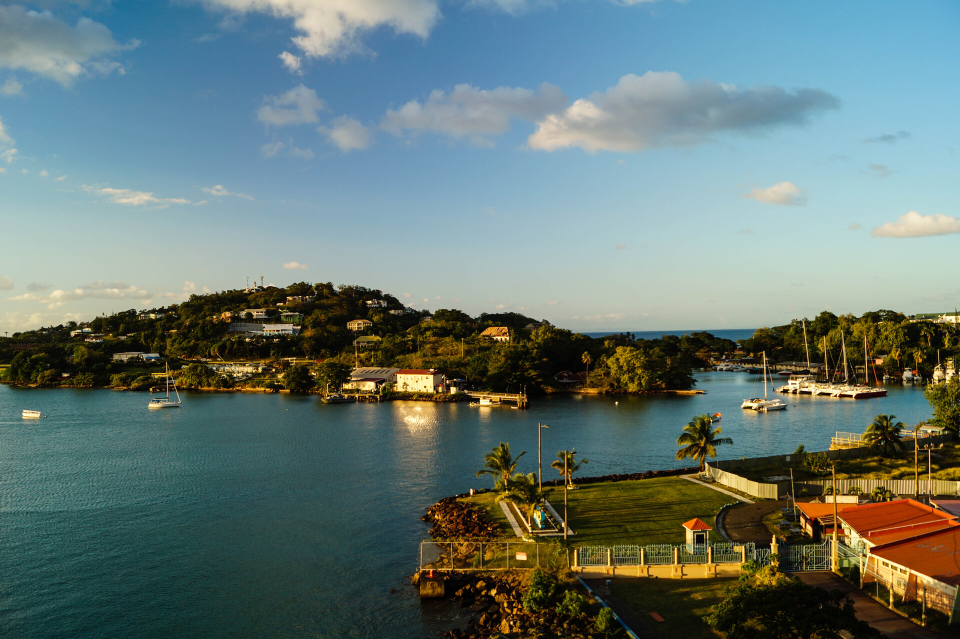 St. Lucia coastline in the Caribbean